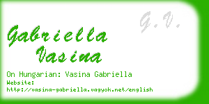 gabriella vasina business card